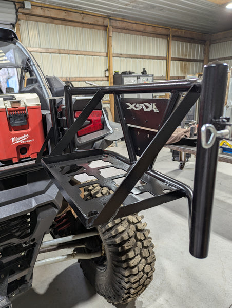 Swing out tailgate with packout Fits with or without OEM rear bumper