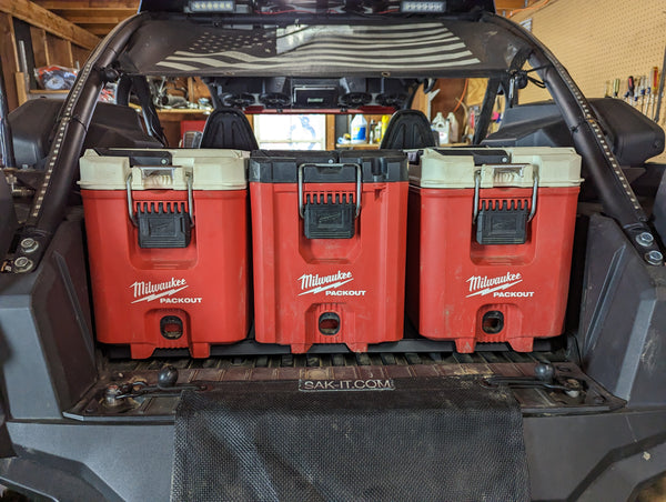 Triple 40qt heavy duty packout plate