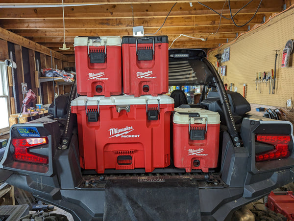 Triple 40qt heavy duty packout plate