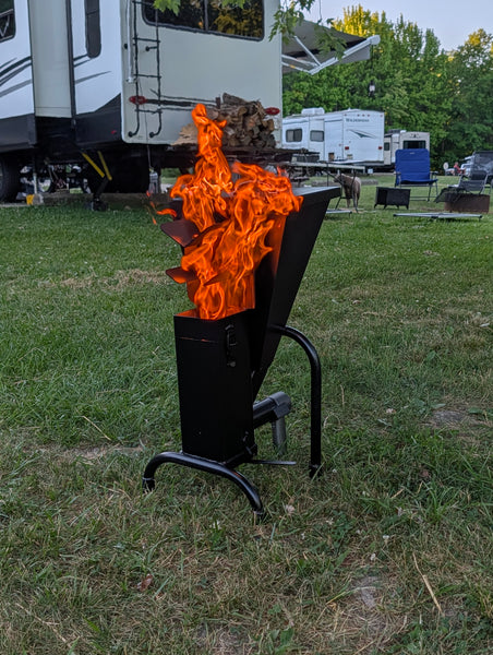Burning Bush Pellet fire