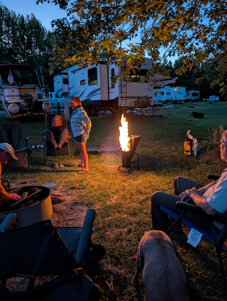 Burning Bush Pellet fire