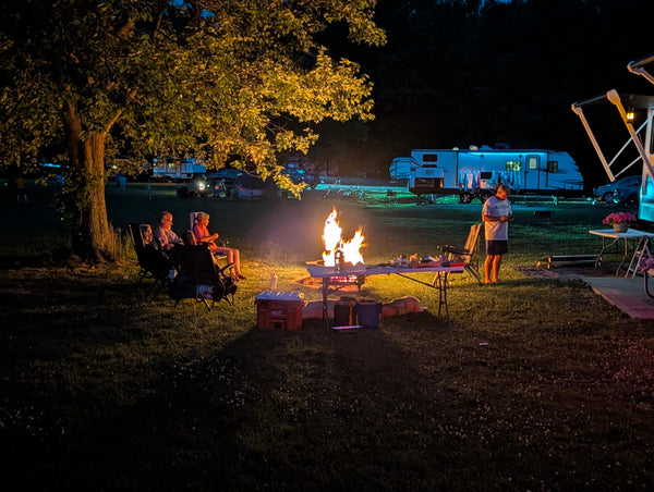 Burning Bush Pellet fire