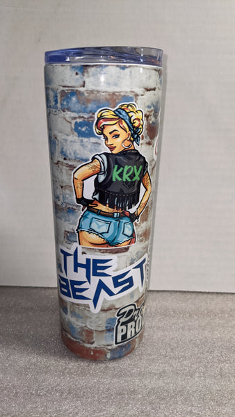 Beauty and the Beast KRX Insulated Cup with straw