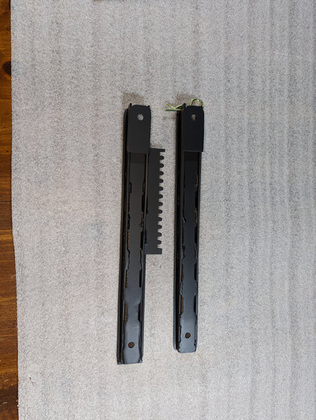 Quick detach seat slider standard with 3/4" tilt back